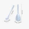 NOVOCE Toilet Brush Toilet Brush Cleaning Kit Handheld Toilet Brush Set One-Hand Toilet Brush Base One-Hand Toilet Cleaning Toilet Long-Handled Toilet Brush Toilet Bowl Brush (Color : Blue) view 2