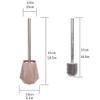 NOVOCE Toilet Brush Wall-Mounted Vertical Toilet Brush Long Handle Holder Toilet Brush Beautifully Designed Bathroom Household Toilet Brush Creative Set Toilet Bowl Brush (Color : D) view 2