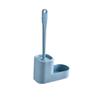 NOVOCE Toilet Brush Toilet Brushes, Household Hand Cleaning Tools, Toilet Brushes and Storage Shelves, Bathroom Long Handle Cleaning Brushes Toilet Bowl Brush (Color : Blue) view 1