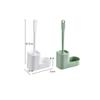 NOVOCE Toilet Brush Toilet Brushes, Household Hand Cleaning Tools, Toilet Brushes and Storage Shelves, Bathroom Long Handle Cleaning Brushes Toilet Bowl Brush (Color : Blue) view 2