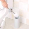 NOVOCE Toilet Brush Compact Self-contained Plastic Toilet Brush and Organizer Save Space Toilet Bowl Brush (Color : White) view 4