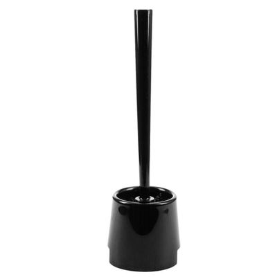 NOVOCE Toilet Bowl Brush Toilet Brush with Holder, Black Wipe Clean Bathroom Polypropylene Toilet Cleaning Brush