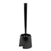 NOVOCE Toilet Bowl Brush Toilet Brush with Holder, Black Wipe Clean Bathroom Polypropylene Toilet Cleaning Brush view 2