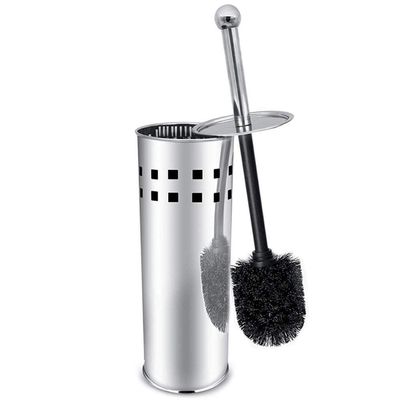 NOVOCE Toilet Bowl Brush Toilet Brush and Holder, 304 Bamboo Charcoal Stainless Steel Toilet Brush for Bathroom Storage and Organization - Space Saving Toilet Cleaning Brush