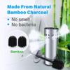 NOVOCE Toilet Bowl Brush Toilet Brush and Holder, 304 Bamboo Charcoal Stainless Steel Toilet Brush for Bathroom Storage and Organization - Space Saving Toilet Cleaning Brush view 4