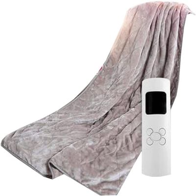 VNABO Electric Blanket Single Flannel Heated Blanket with 6 Heating Levels & 3 Time Settings Electric Throw for Home Office Use