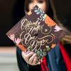 Once Upon A Time Graduation Cap Topper with Flowers, Grad Cap Decorations, Class of 2025 Grad Cap Topper, Officially hotter by one degree view 2
