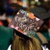 Once Upon A Time Graduation Cap Topper with Flowers, Grad Cap Decorations, Class of 2025 Grad Cap Topper, Officially hotter by one degree view 4
