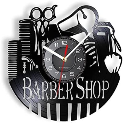 30 Cm Wall Clock Barber Shop Wall Clock Barber Tools Barber Vinyl Record Wall Clock Barber Gifts & The Barber