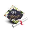 Once Upon A Time Graduation Cap Topper with Flowers, Grad Cap Decorations, Class of 2025 Grad Cap Topper, On to the next adventure view 1