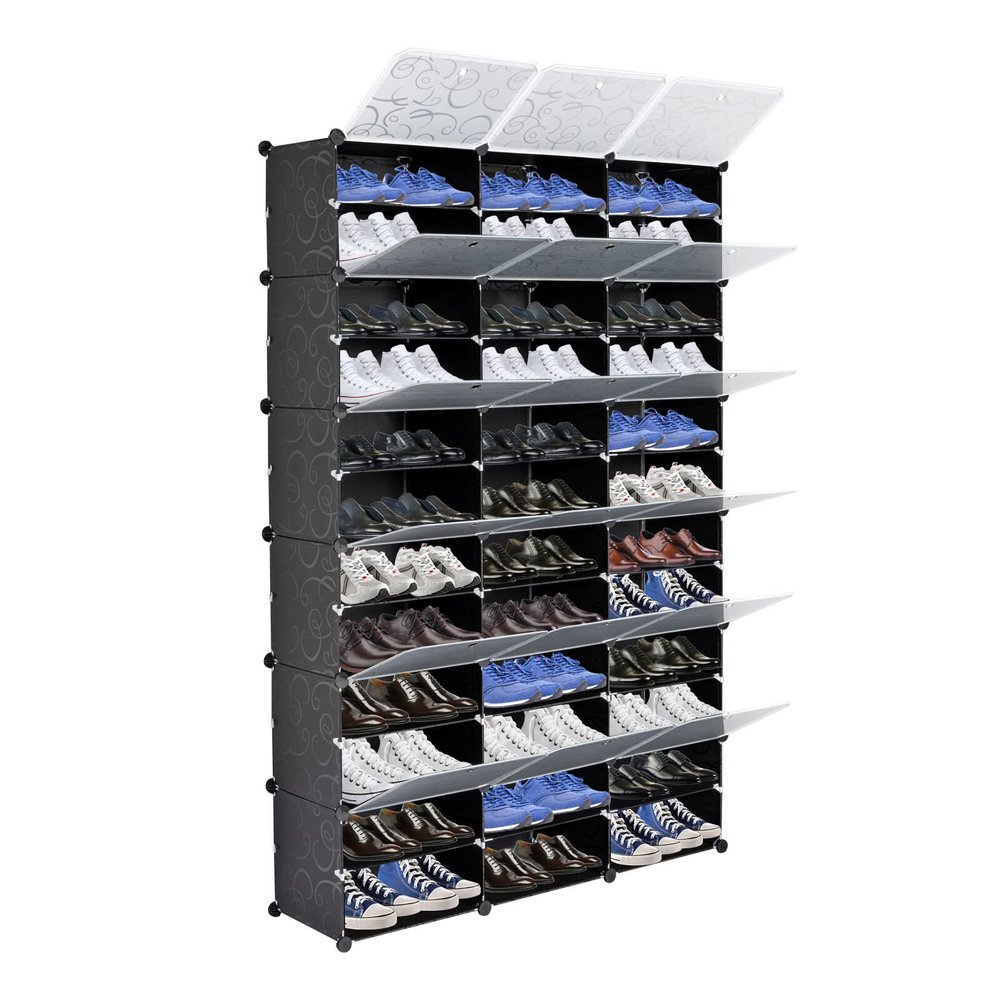 DDOY shoe organizer Sturdy shoe box Space-Saving sneaker storage Dust-proof clear shoe box Easy Assembly plastic shoe boxes with lids sneaker storage for sneakerheads