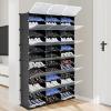 DDOY shoe organizer Sturdy shoe box Space-Saving sneaker storage Dust-proof sneaker storage Easy Assembly clear shoe box sneaker storage for sneakerheads view 2