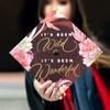 Once Upon A Time Graduation Cap Topper with Flowers, Grad Cap Decorations, Class of 2025 Grad Cap Topper, It's Been Wild It's Been Wonderful view 2