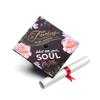 Once Upon A Time Graduation Cap Topper with Flowers, Grad Cap Decorations, Class of 2025 Grad Cap Topper, Be Fearless in The Pursuit view 1