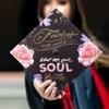 Once Upon A Time Graduation Cap Topper with Flowers, Grad Cap Decorations, Class of 2025 Grad Cap Topper, Be Fearless in The Pursuit view 2