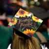 Once Upon A Time Graduation Cap Topper with Flowers, Grad Cap Decorations, Class of 2025 Grad Cap Topper, Nevertheless she persisted view 4