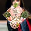 Once Upon A Time Graduation Cap Topper with Flowers, Grad Cap Decorations, Class of 2025 Grad Cap Topper, Next stop Grad school view 2