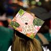 Once Upon A Time Graduation Cap Topper with Flowers, Grad Cap Decorations, Class of 2025 Grad Cap Topper, Next stop Grad school view 4