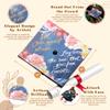 Once Upon A Time Graduation Cap Topper with Flowers, Grad Cap Decorations, Class of 2025 Grad Cap Topper, She rose against all odds view 3