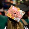 Once Upon A Time Pink Graduation Cap Topper with Flowers, Grad Cap Decorations, Class of 2025 Grad Cap Topper, The Best is yet to Come view 4