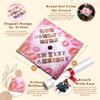 Once Upon A Time Pink Graduation Cap Topper with Flowers, Grad Cap Decorations, Class of 2025 Grad Cap Topper, She doesn't even go here anymore view 3