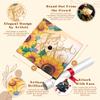 Once Upon A Time Graduation Cap Topper with Flowers, Grad Cap Decorations, Class of 2025 Grad Cap Topper, Through it All she Mastered it view 3