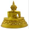 BUDDHO Buddha overcoming Temptations 9" H. Gold Thai Buddha Statue for Home Decor Living Room Decor Small Gift Office Gift Sculpture Figurines Zen Altar view 4