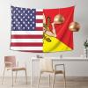 American Flag and Sicilian Flag Home Decoration Tapestries Placed In The Living Room Bedroom Keep Full Load view 2