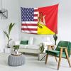 American Flag and Sicilian Flag Home Decoration Tapestries Placed In The Living Room Bedroom Keep Full Load view 3