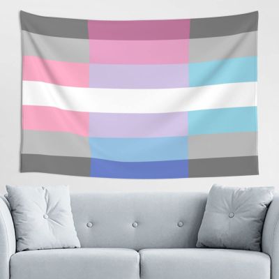 SwpWab Demigirl Demiboy Bigender Pride Flag Home Decoration Tapestries Placed In The Living Room Bedroom Keep Full Load