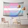 SwpWab Demigirl Demiboy Bigender Pride Flag Home Decoration Tapestries Placed In The Living Room Bedroom Keep Full Load view 2