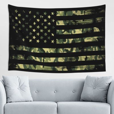 SwpWab Camouflage American USA Flag Home Decoration Tapestries Placed In The Living Room Bedroom Keep Full Load
