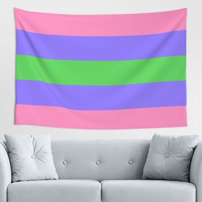 SwpWab Trigender Pride Flag LGBTQ Home Decoration Tapestries Placed In The Living Room Bedroom Keep Full Load