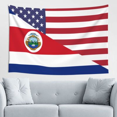 SwpWab Costa Rica American Flag Home Decoration Tapestries Placed In The Living Room Bedroom Keep Full Load