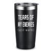 ARIABLE Tears Of My Enemies - Best Gifts for Men, Him, Dad, Husband, Son, Boyfriend, Coworker, Boss - Perfect Sarcastic Birthday - Military Gift for Veterans - 20 Oz Engraved Tumbler, Black view 1