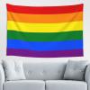 SwpWab Traditional Gay Pride Flag LGBTQ Home Decoration Tapestries Placed In The Living Room Bedroom Keep Full Load view 1