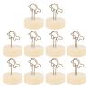 Kadimendium Name Card Holder, Simple Cute Turtle Shape Antique Table Number Holder Log Base for Dining Table for Christmas Party for Festival view 1