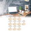 Kadimendium Name Card Holder, Simple Cute Turtle Shape Antique Table Number Holder Log Base for Dining Table for Christmas Party for Festival view 4