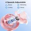 SWEETFULL Portable Stroller Fan with LED Display, 4 Speed Rechargeable Mini Clip On Fan, 360 Rotate Flexible Tripod Better Cooling Small Baby Fan for Car Seat Crib Travel Bike Treadmill (Pink) view 3