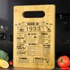93th Birthday Gifts For Women or Men, Back In 1933 Cutting Board 93th Birthday Decorations, 93Year Old Anniversary Birthday Gifts view 1