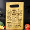 83th Birthday Gifts For Women or Men, Back In 1943 Cutting Board 83th Birthday Decorations, 83 Year Old Anniversary Birthday Gifts view 1