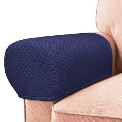 Roytub Couch Arm Covers, Sofa Arm Covers, Stretch Armrest Cover for Sofas, Armchair, Loveseat, Recliner, Sofa armrest Cover, Protect and Decorate Your Sofas, Arm Chair Covers Set of 2(Medium, Navy)