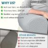 Roytub Stretch Couch Arm Covers, Breathable Armrest Cover for Sofas and Chairs Armrest Cover Keep Home Clean, Scratch-Resistant Sofa Arm Covers Protect and Decorate Your Sofa(Medium, Light Gray, 2PCS) view 2