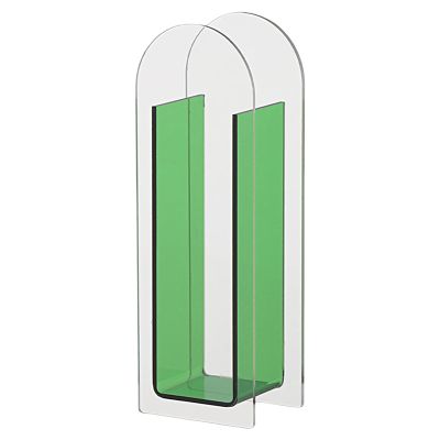 Flower Vase Decorative Modern Unique Living Room Semitransparent Decorative Acrylic Vase Green