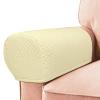 Roytub Couch Arm Covers, Sofa Arm Covers, Stretch Armrest Cover for Sofas, Armchair, Loveseat, Recliner, Sofa armrest Cover, Arm Chair Covers Set of 2(Medium, Light Yellow) view 1