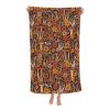 BZAXXQI Brown and Orange Mushrooms and Flowers Bath Towels,Mushrooms Beach Towel Quick Dry Bath Towels Soft Bath Towel for Swimming Camping Hotel Sports Bathroom view 1