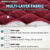 Roytub Stretch Couch Arm Covers, Breathable Armrest Covers for Sofas and Chairs - Scratch-Resistant, Protect and Decorate Your Sofa (Medium, Burgundy, 2PCS) view 4