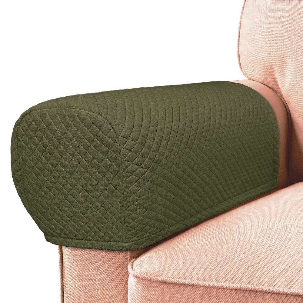 Roytub Couch Arm Covers, Sofa Arm Covers, Stretch Armrest Cover for Sofas, Armchair, Loveseat, Recliner, Sofa armrest Cover, Arm Chair Covers Set of 2(Medium, Sage Green)
