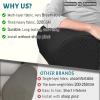 Roytub Couch Arm Covers, Sofa Arm Covers, Stretch Armrest Cover for Sofas, Armchair, Loveseat, Recliner, Sofa armrest Cover, Protect and Decorate Your Sofas, Arm Chair Covers Set of 2(Medium, Black) view 2
