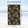 BZAXXQI Mushrooms Forest On Black Bath Towels,Mushrooms Beach Towel Quick Dry Bath Towels Soft Bath Towel for Swimming Camping Hotel Sports Bathroom view 3